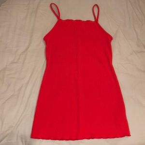 Red/Orange fitted dress